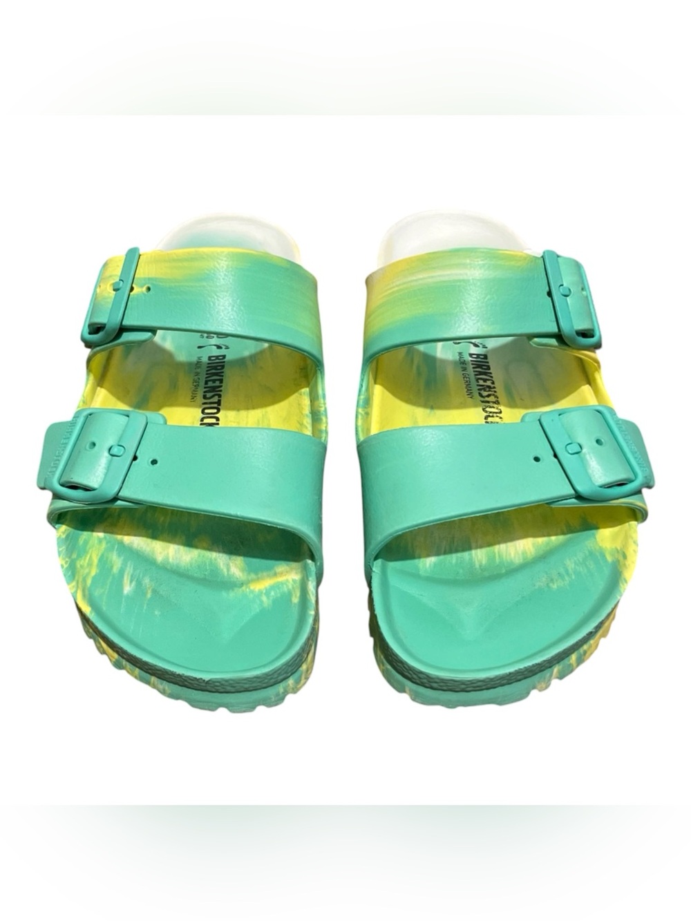 Birkenstock Arizona Tie Dye Slide Sandals Sz 9L , 7M double strap